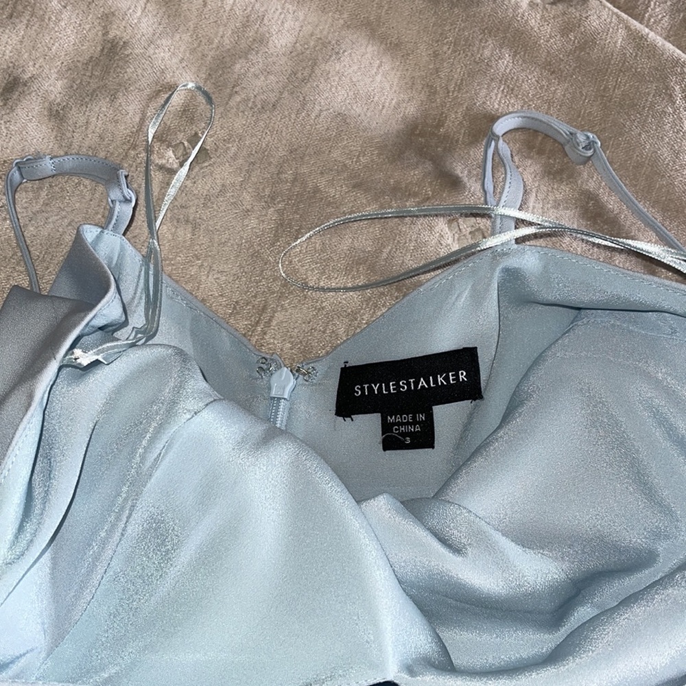 Pale Blue Mini Romper Size Small - Picture 6 of 9